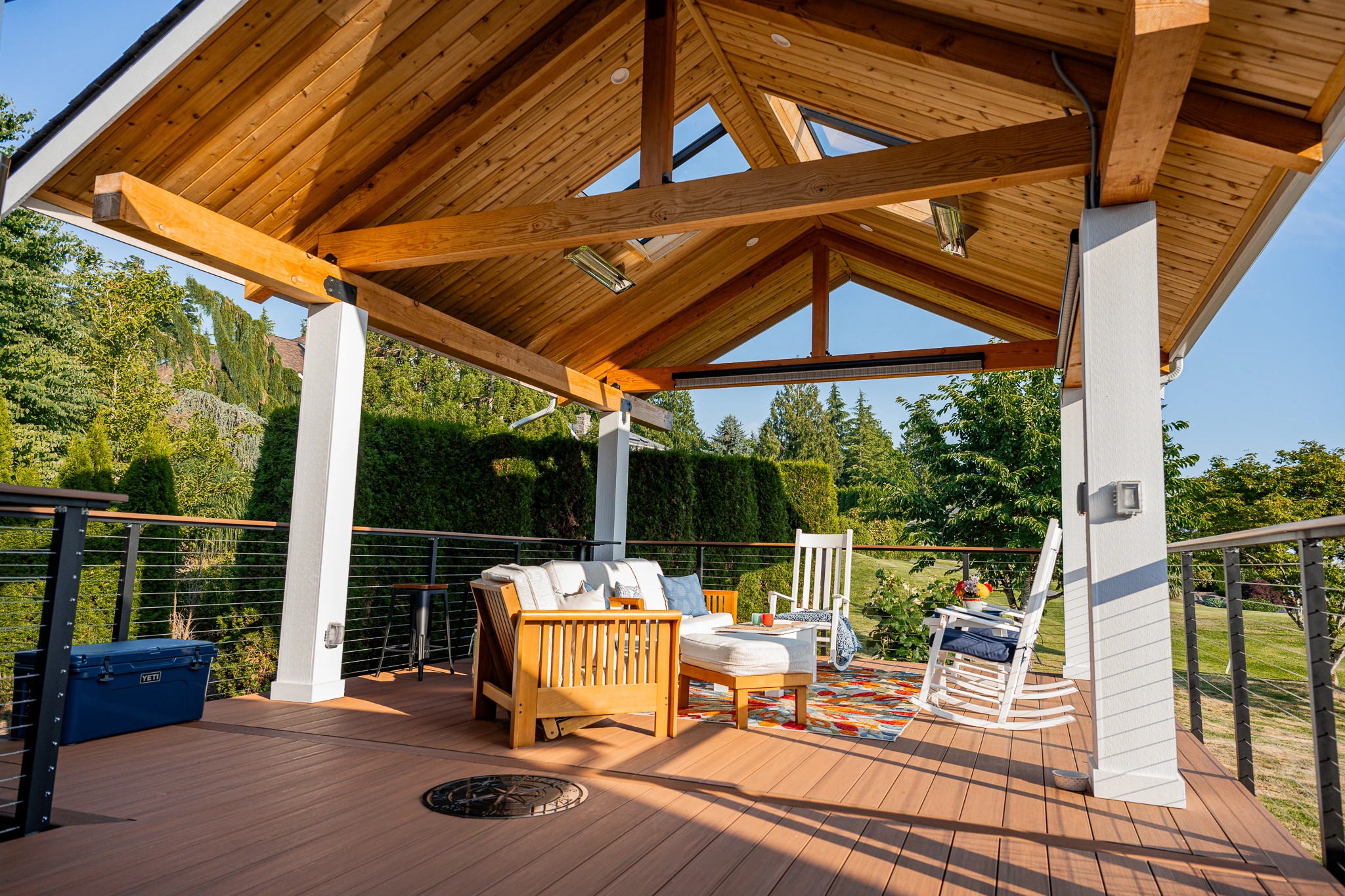 Professional installation of a residential awning system by a Runika.pro technician in Miami